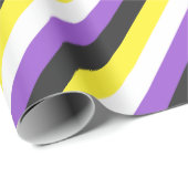 Nicht-Binäre Flagge Geschenkpapier (Rolleneckpunkt)