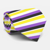 Nicht-Binäre Flagge Krawatte (Gerollt)