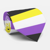 Nicht binäre Flagge Krawatte (Gerollt)