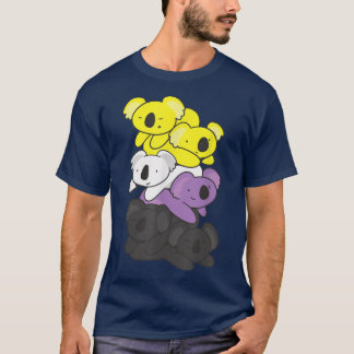Nicht binäre Flagge, nicht binär, LGBTQ Koala T-Shirt