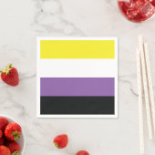 Nicht binäre Flagge Serviette (Beispiel)