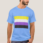 Nicht binäre Flagge T-Shirt (Vorderseite)