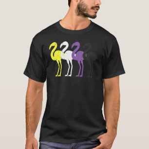 Nicht binäre Flamingo-Flag, nicht binär, nb-Flag A T-Shirt