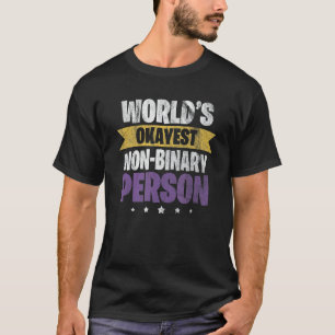 Nicht binäre Geschlechterflagge, nicht binäre Pers T-Shirt