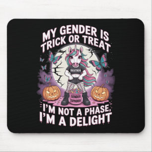 Nicht binäre Halloween-Unicorn-Pronomen keine Phas Mousepad