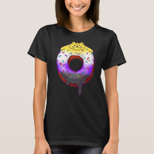 Nicht binäre Katzen-Pride-Farben für nichtbinäre F T-Shirt