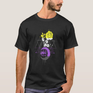 Nicht binäre Moon-Rose Auge Nichtbinäre Flag Nicht T-Shirt
