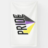 Nicht binäre Pride Banner (Vertikal)