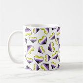 Nicht binäre Pride Flag Hörer Kaffeepause Tasse (Links)