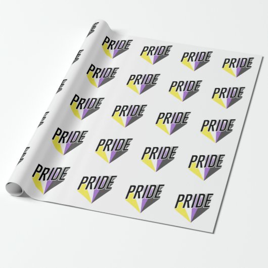 Nicht binäre Pride Geschenkpapier (Ungerollt)