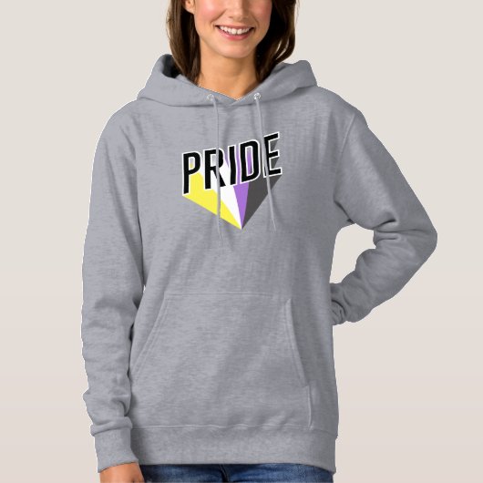 Nicht binäre Pride Hoodie (Vorderseite)