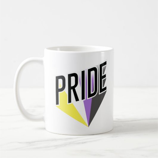 Nicht binäre Pride Kaffeetasse (Links)