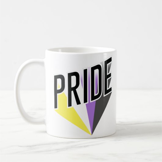 Nicht binäre Pride Kaffeetasse (Links)
