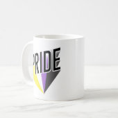 Nicht binäre Pride Kaffeetasse (Vorderseite Links)