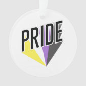 Nicht binäre Pride Ornament (Vorderseite)
