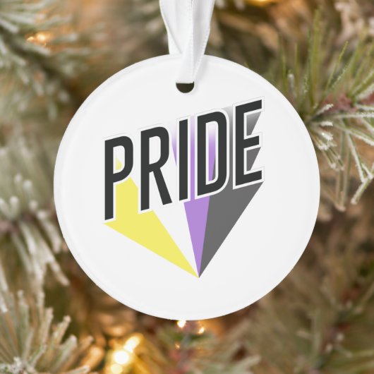 Nicht binäre Pride Ornament (Baum)