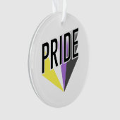 Nicht binäre Pride Ornament (Vorderseite)