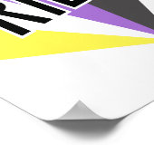 Nicht binäre Pride Poster (Ecke)