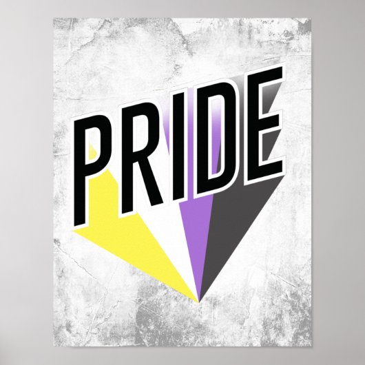 Nicht binäre Pride Poster (Vorne)