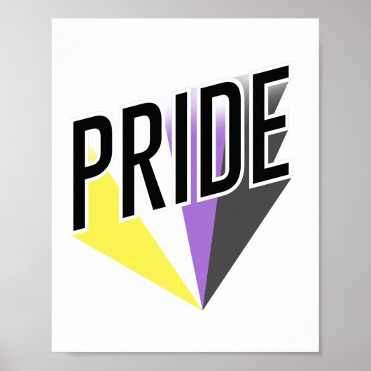 Nicht binäre Pride Poster (Vorne)
