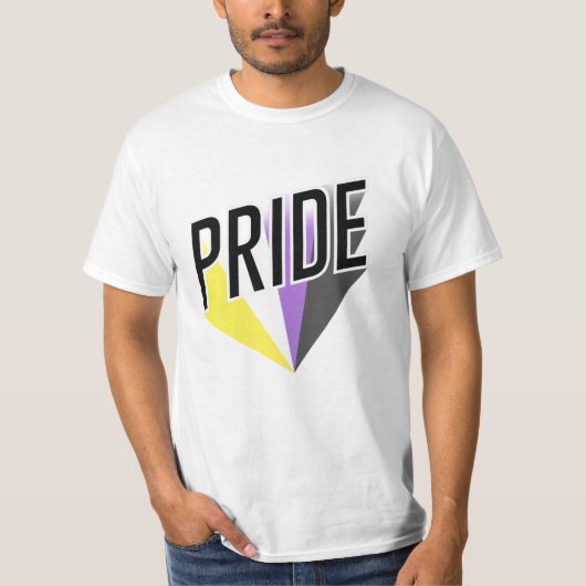 Nicht binäre Pride T-Shirt (Vorderseite)