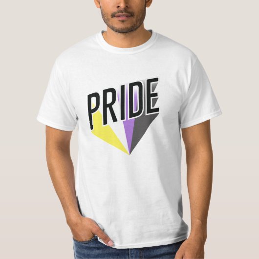 Nicht binäre Pride T-Shirt (Vorderseite)
