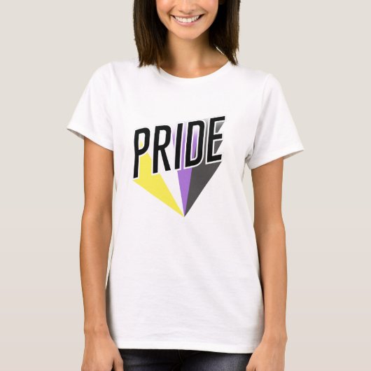Nicht binäre Pride T-Shirt (Vorderseite)