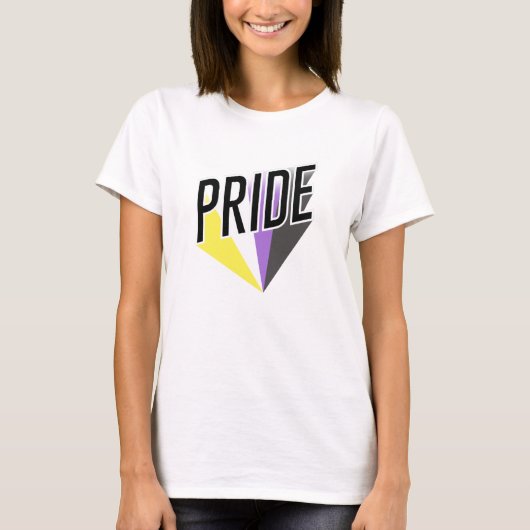 Nicht binäre Pride T-Shirt (Vorderseite)