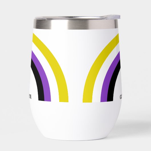 Nicht binäre Regenbogenflagge, nicht binär (Links)