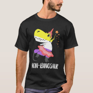 Nicht binäre Rex Dino Genderqueer Pride LGBT Nonbi T-Shirt