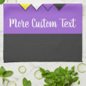 Nicht binäre Stolperflagge mit Herzen Geschirrtuch (Gefaltet)