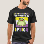 Nicht binärer Frog LGBT Frog Meme Non Binary Pria  T-Shirt (Vorderseite)