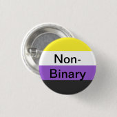 nicht-binärer Knopf Button (Vorne & Hinten)