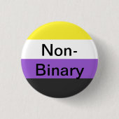 nicht-binärer Knopf Button (Vorderseite)