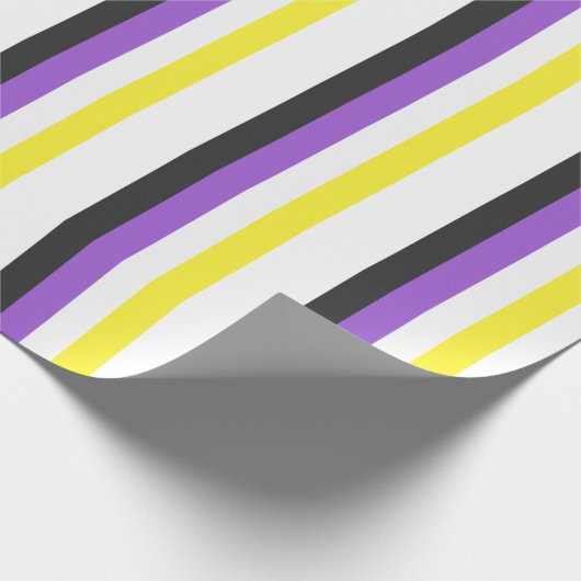Nicht binärer Pride Geschenkpapier (Ecke)