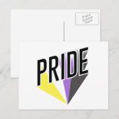 Nicht binärer Pristensturz Postkarte (Vorne/Hinten)