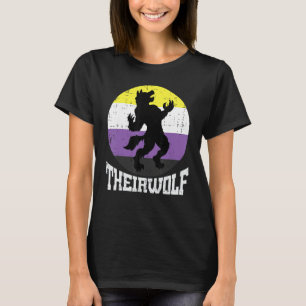 Nicht binärer Stolz für den Theirwolf, nicht binär T-Shirt