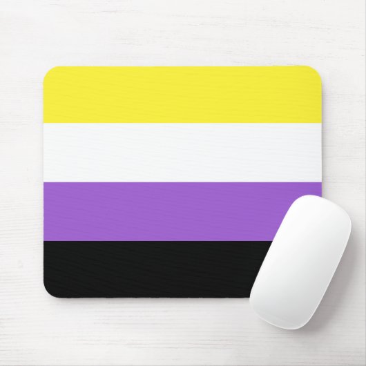 Nicht binärer Stolz Mousepad (Mit Mouse)