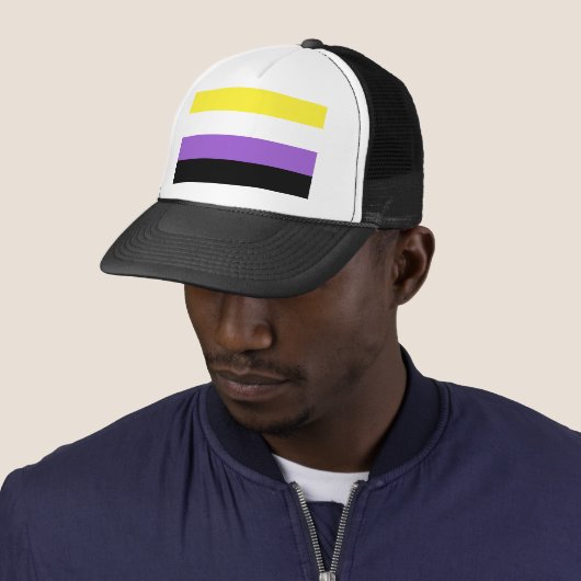 Nicht binärer Stolz Truckerkappe (Beispiel)