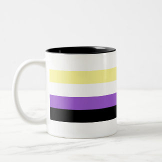 Nicht binärer Stolz Zweifarbige Tasse