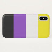 Nicht-Binäres Flaggen-Case-Mate kaum dort iPhone X Case-Mate iPhone Hülle (Rückseite (Horizontal))