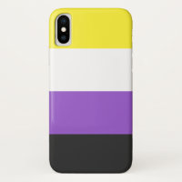 Nicht-Binäres Flaggen-Case-Mate kaum dort iPhone X
