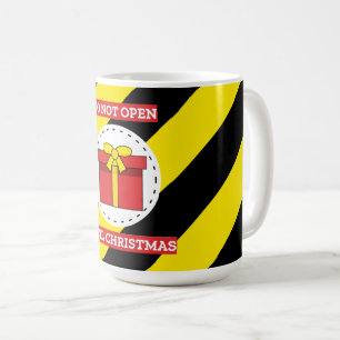 Nicht bis Weihnachten öffnen Kaffeetasse