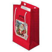 Nicht bis Weihnachten öffnen Kleine Geschenktasche Kleine Geschenktüte (Vorderseite Schrägansicht)