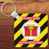 Nicht bis Weihnachten öffnen Schlüsselanhänger (Vorderseite)