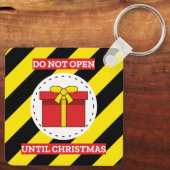 Nicht bis Weihnachten öffnen Schlüsselanhänger (Rückseite)