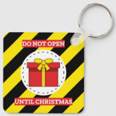 Nicht bis Weihnachten öffnen Schlüsselanhänger (Rückseite)