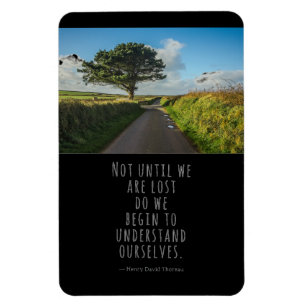 Nicht, bis wir Thoreau auf schwarz verloren haben Magnet