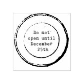 Nicht bis zum 25. Dezember geöffnet Gummistempel (Prägung)