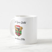 Nicht bis zum 25. Dezember geöffnet Kaffeetasse (Vorderseite Links)
